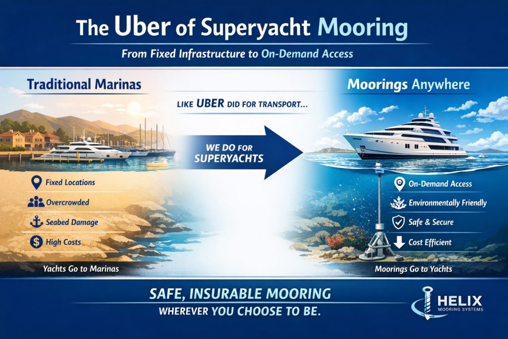 Superyacht moorings